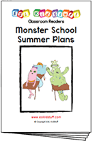 Monster school summer plans classroom reader