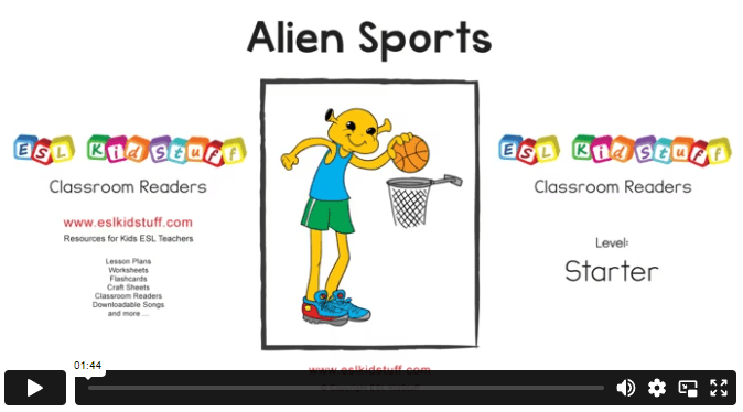 Alien sports classroom reader