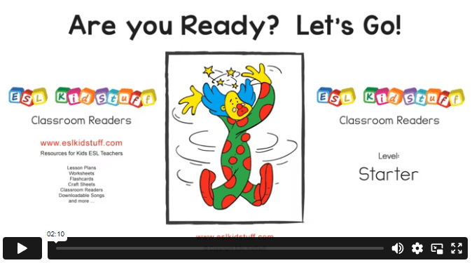 Are you ready? Let’s go! classroom reader