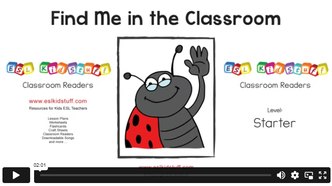 Find me in the classroom classroom reader
