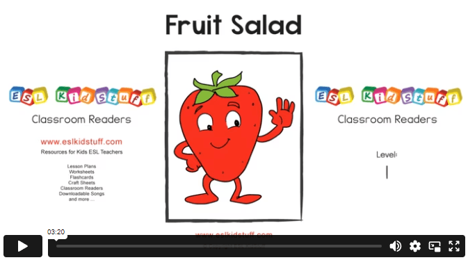 Fruit salad classroom reader
