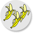 Fruit and counting 1: "3 bananas"