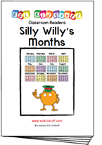 Silly Willy's months classroom reader