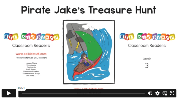 Pirate Jake's treasure hunt reader video