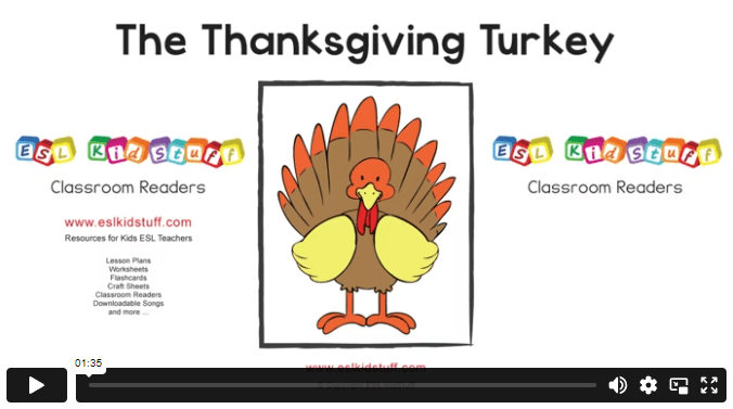 The Thanksgiving turkey reader video