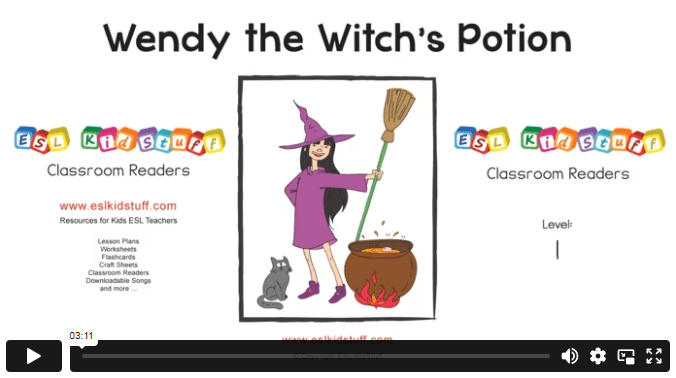 Wendy the witch’s potion reader video