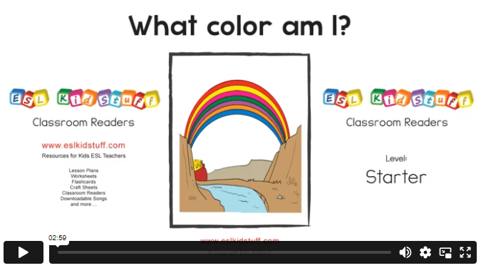 What color am I? reader video