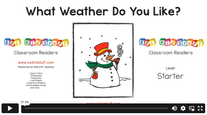 What weather do you like? reader video