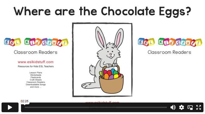 Where are the chocolate eggs? reader video