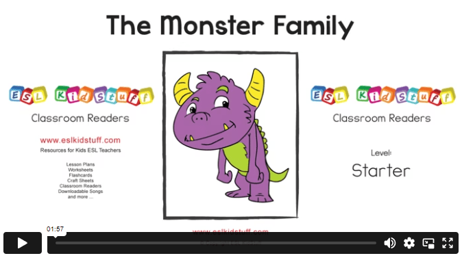 The monster family reader video