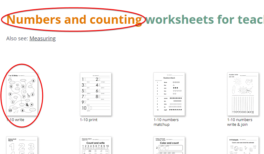 Locate the worksheet or craft sheet you want to use