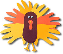 Thanksgiving Turkey hand & foot decoration