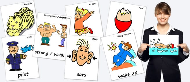 Flashcards for ESL kids teachers