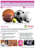 ESL teens lesson: A little encouragement