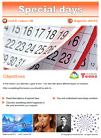 ESL teens lesson: Special days
