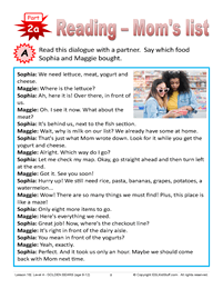 Lesson 18 Let's go to the supermarket Page 8