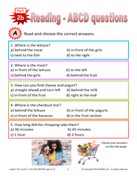 Lesson 18 Let's go to the supermarket Page 9