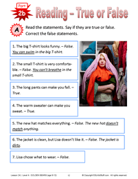 Lesson 24 What to wear Page 12